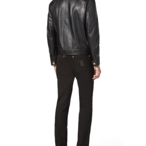 BILLIONAIRE PYTHON LEATHER JACKET LUXURY