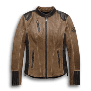 HARLEY DAVIDSON WOMEN’S H-D TRIPLE VENT SYSTEM GALLUN LEATHER JACKET