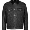 BILLIONAIRE LEATHER JACKET WITH PYTHON LUXURY - Image 2