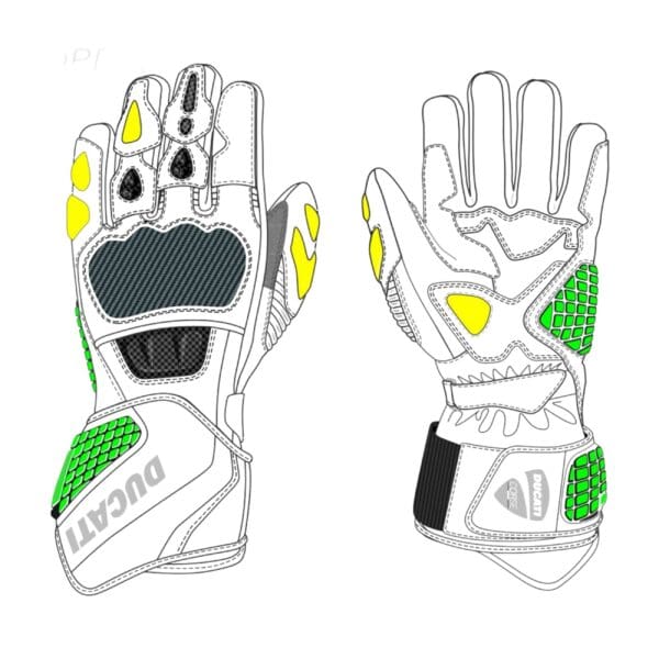 DUCATI CORSE C3 SPIDI LEATHER GLOVES