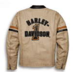 HARLEY DAVIDSON MEN’S HIGH QUALITY RACING LEATHER JACKET