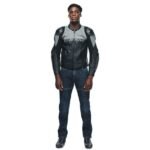 DAINESE RACING 4 LEATHER JACKET PERF GRAY