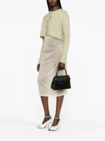 MAISON MARGIELA SNATCHED LEATHER TOTE BAG