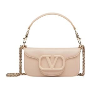 VALENTINO GARAVANI LOCÒ CALFSKIN SHOULDER BAG