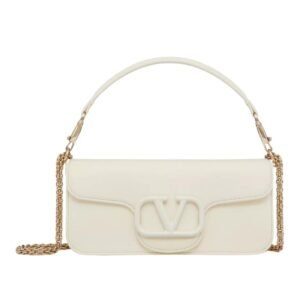 VALENTINO GARAVANI LOCÒ CALFSKIN SHOULDER BAG