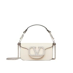 VALENTINO GARAVANI LOCÒ MICRO BAG WITH CHAIN AND JEWEL LOGO