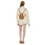 MCM X-MINI STARK BEBE BOO SIDE STUDS BACKPACK IN VISETOS COGNAC