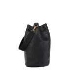 MCM LARGE DESSAU DRAWSTRING IN EMBOSSED MONOGRAM LEATHER BLACK