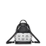 MCM X-MINI STARK BEBE BOO BACKPACK IN VISETOS WHITE