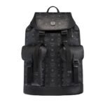 MCM LARGE BRANDENBURG BACKPACK IN VISETOS BLACK