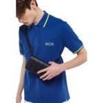 MCM MINI AREN CAMERA BAG IN VISETOS BLACK