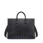 MCM X-LARGE MÜNCHEN TOTE IN VISETOS BLACK