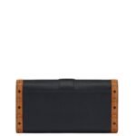 MCM LARGE TRACY CHAIN WALLET IN LEATHER VISETOS MIX BLACK