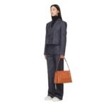 MCM MEDIUM MODE TRAVIA SHOULDER BAG IN SPANISH CALF LEATHER BROWN