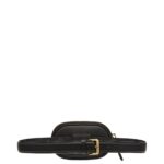MCM MODE TRAVIA BELT W/ZIP POUCH IN NAPPA LEATHER BLACK