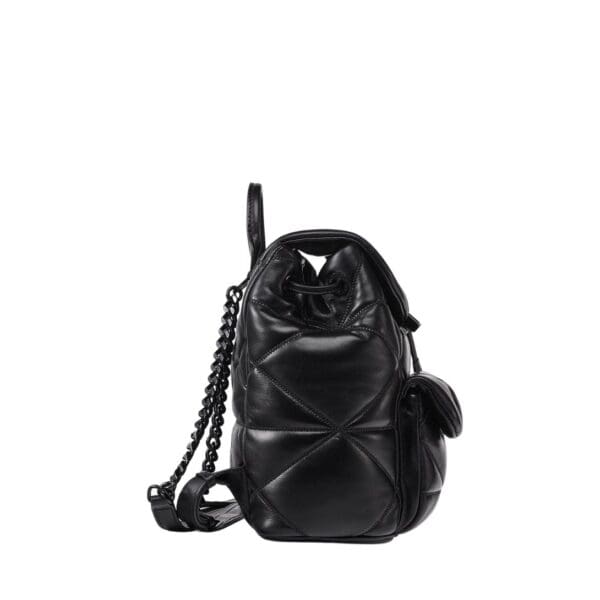 MCM MINI TRAVIA BACKPACK IN CLOUD QUILTED LAMB LEATHER BLACK