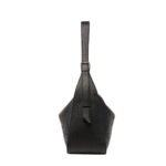 MCM MEDIUM AREN FLAP HOBO BAG IN EMBOSSED MONOGRAM LEATHER BLACK
