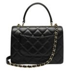 CHANEL FLAP BAG WITH TOP HANDLE