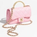 CHANEL MINI FLAP BAG WITH TOP HANDLE