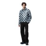 LOUIS VUITTON DAMIER LEATHER TRUCKER JACKET