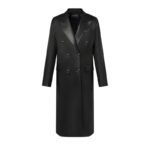 LOUIS VUITTON DOUBLE BREASTED LEATHER COAT