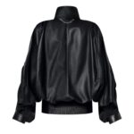 LOUIS VUITON GETHERED LEATHER JACKET
