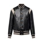 LOUIS VUITON GRAPHIC LEATHER VARSITY JACKET