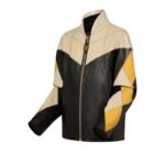 LOUIS VUITON HARLEQUIN SLEEVE LEATHER JACKET