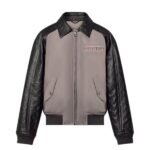 LOUIS VUITON LEATHER AND NYLON BLOUSON