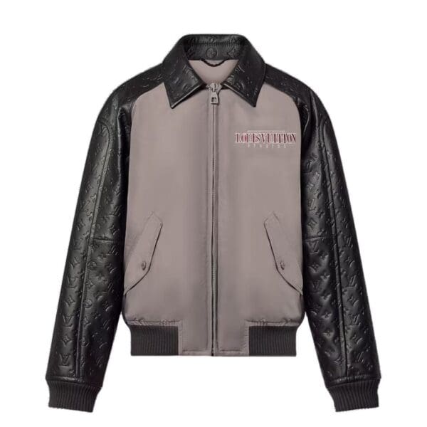 LOUIS VUITON LEATHER AND NYLON BLOUSON