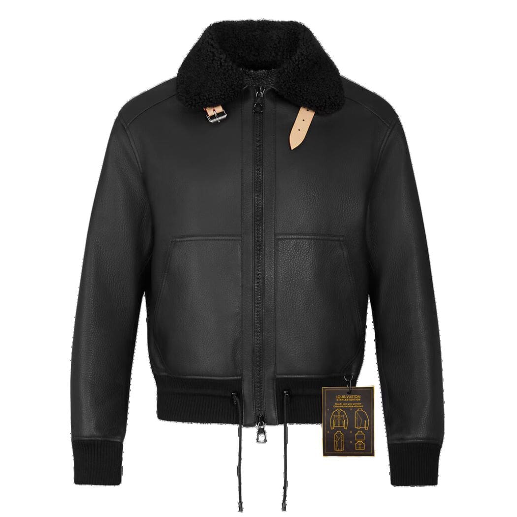 LOUIS VUITON LEATHER AVIATOR JACKET