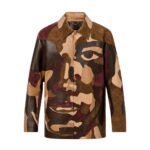 LOUIS VUITTON MADE TO ORDER MONOGRAM PATCHWORKED PORTRAIT LEATER