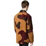 LOUIS VUITTON PATCHWORKED PORTRAIT MIXED LEATHER AND COTTON JACKET