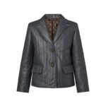 LOUIS VUITTON PINSTRIPE LEATHER BLEAZER