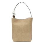 JWA CORNER BUCKET - LEATHER TOP HANDLE BAG