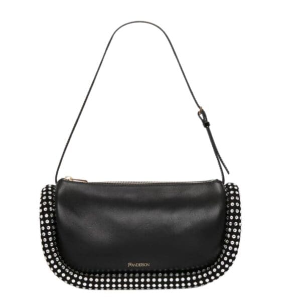 JWA BUMPER-15 LEATHER SHOULDER BAG WITH CRYSTAL