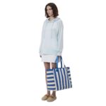 LARGE JWA CORNER TOTE - CANVAS TOTE BAG