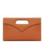 MCM Diamond Tote in Embossed Leather Cognac