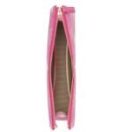 MCM Small Wristlet Zip Pouch w/ Chain Strap in Maxi Visetos Pink