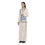 MCM LARGE DIAMOND CHAIN WALLET IN SPANISH CALF LEATHER BLUE