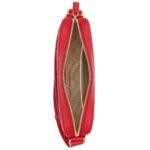 MCM Small Aren Crossbody in Maxi Visetos Candy Red