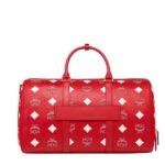 MCM MediumOttomar Weekender Bag in Maxi Visetos Candy Red