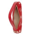 MCM Small Aren Shoulder Bag in Maxi Visetos Candy Red