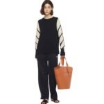 MCM LARGE HIMMEL TOTE IN SPANISH NAPPA LEATHER COGNAC