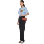 MCM LARGE DIAMOND CHAIN WALLET IN SPANISH CALF LEATHER BROWN