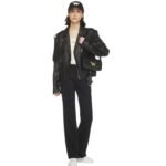 MCM SMALL HIMMEL SHOULDER BAG IN SPANISH CALF LEATHER BLACK