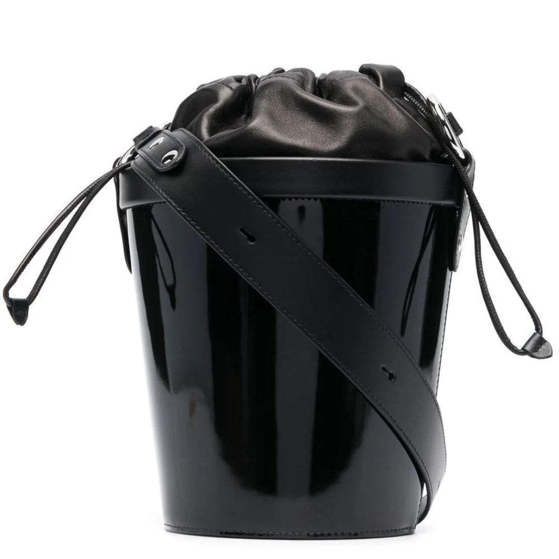 MAISON MARGIELA MEDIUM FIRE LEATHER BUCKET BAG