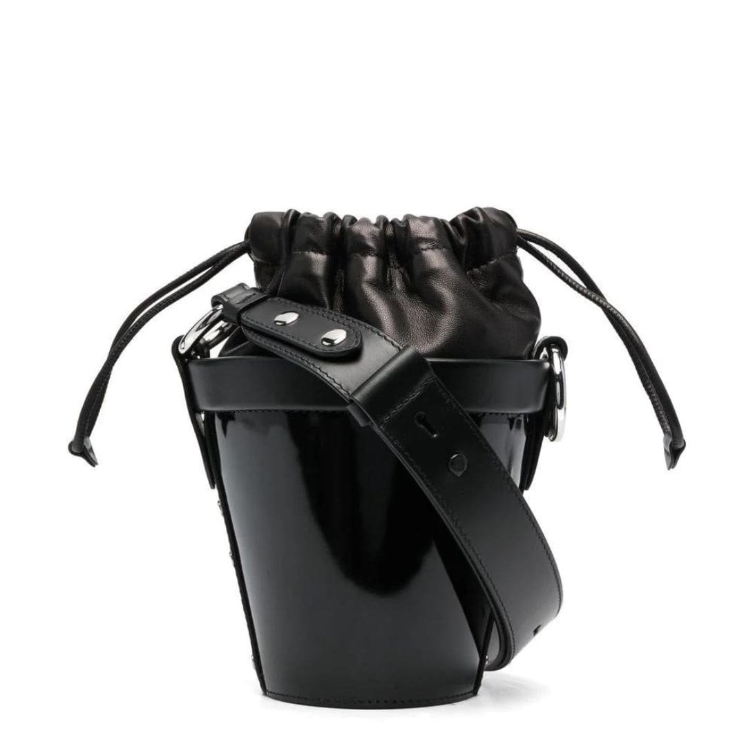 MAISON MARGIELA MINI FIRE LEATHER BUCKET BAG