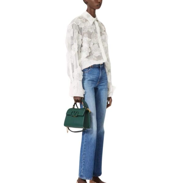 VALENTINO GARAVANI SMALL VSLING GRAINY CALFSKIN HANDBAG