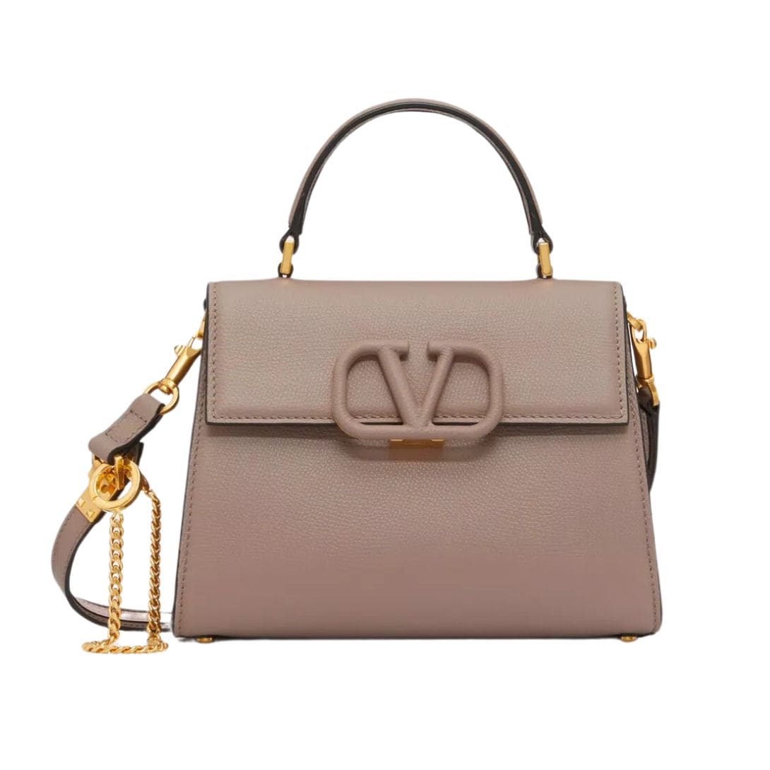 VALENTINO GARAVANI SMALL VSLING GRAINY CALFSKIN HANDBAG